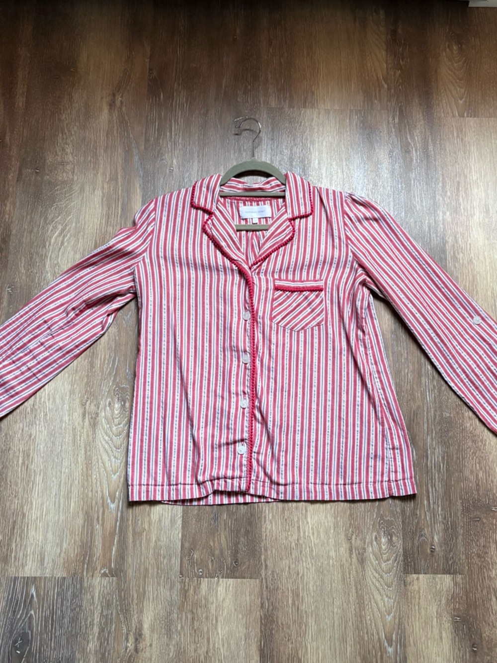 Victoria's Secret Pink and White Striped Sleep Shirt